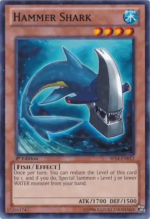 Hammer Shark [SP14-EN013] Starfoil Rare - Doe's Cards