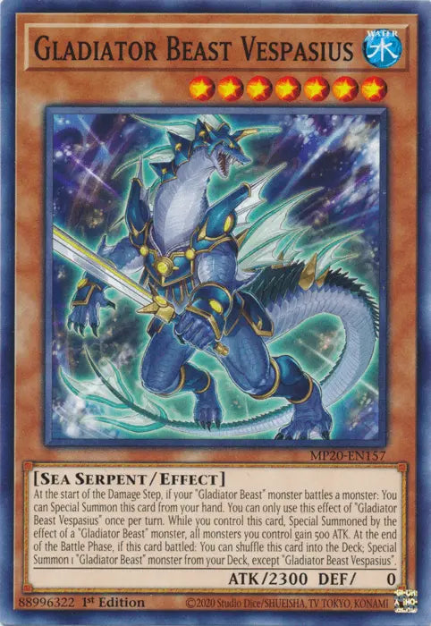 Gladiator Beast Vespasius [MP20-EN157] Common - Doe's Cards