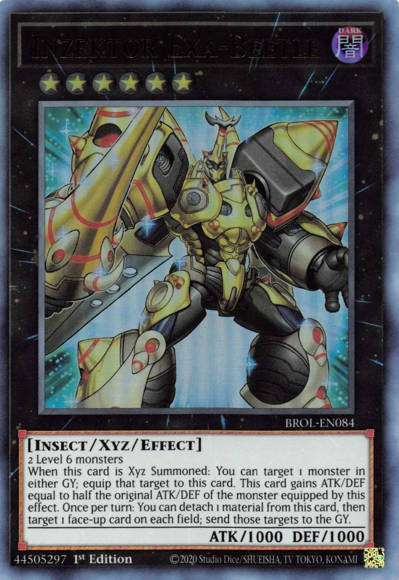 Inzektor Exa-Beetle [BROL-EN084] Ultra Rare - Doe's Cards