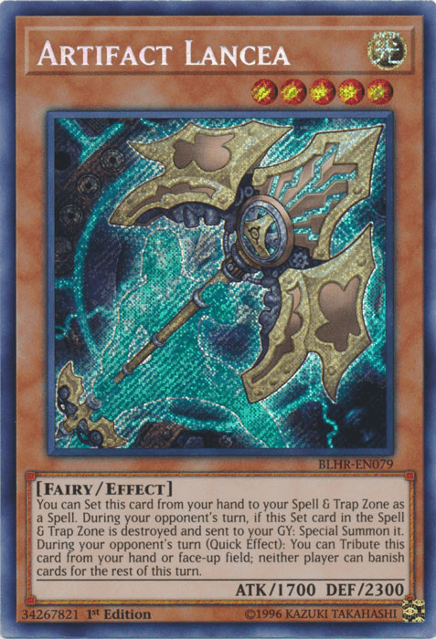 Artifact Lancea [BLHR-EN079] Secret Rare - Doe's Cards