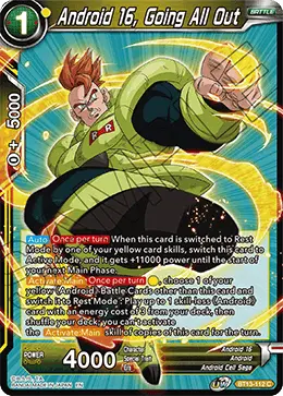 Android 16, Going All Out (Common) (BT13-112) [Supreme Rivalry] - Doe's Cards