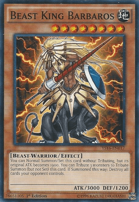 Beast King Barbaros [YS16-EN017] Common - Doe's Cards