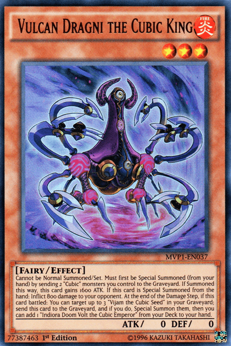 Vulcan Dragni the Cubic King [MVP1-EN037] Ultra Rare - Doe's Cards