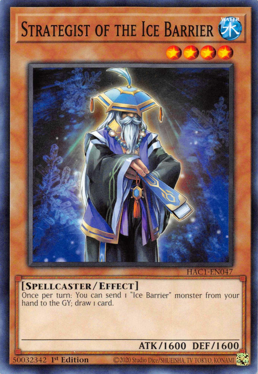 Strategist of the Ice Barrier (Duel Terminal) [HAC1-EN047] Parallel Rare - Doe's Cards