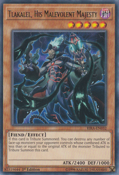 Tlakalel, His Malevolent Majesty [RIRA-EN032] Rare - Doe's Cards