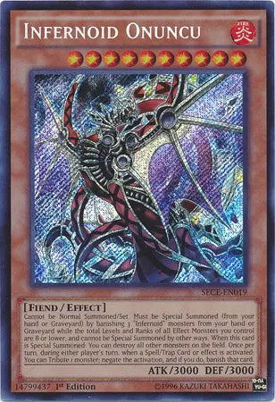 Infernoid Onuncu [SECE-EN019] Secret Rare - Doe's Cards