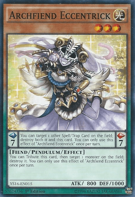 Archfiend Eccentrick [YS16-EN015] Common - Doe's Cards