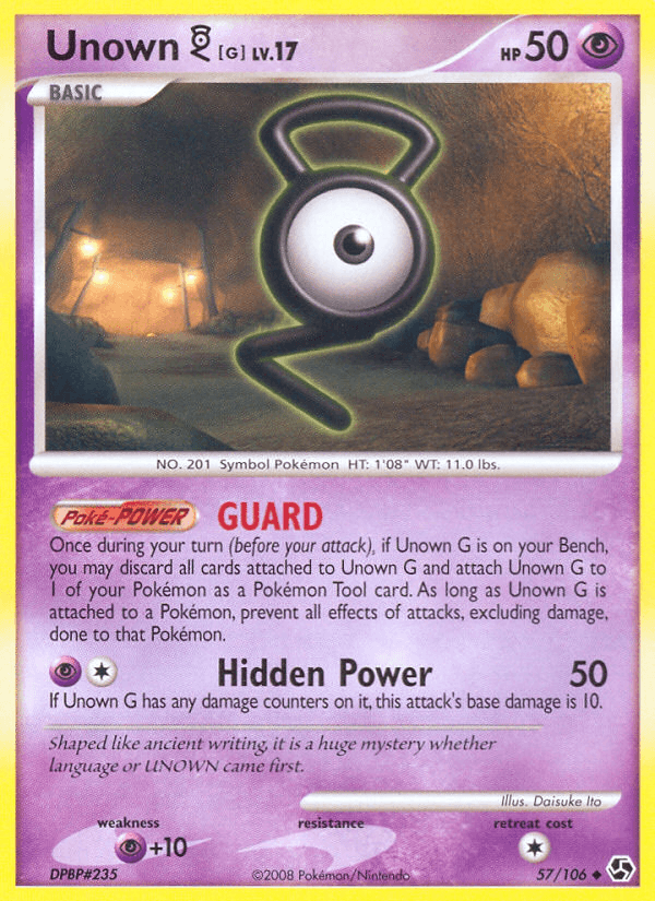 Unown G (57/106) [Diamond & Pearl: Great Encounters] - Doe's Cards