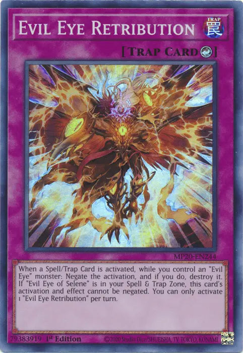 Evil Eye Retribution [MP20-EN244] Super Rare - Doe's Cards