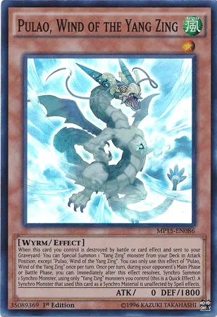 Pulao, Wind of the Yang Zing [MP15-EN086] Super Rare - Doe's Cards