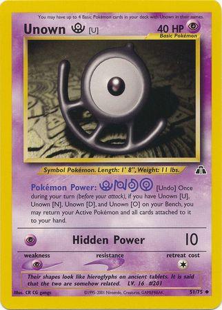 Unown [U] (51/75) [Neo Discovery Unlimited] - Doe's Cards