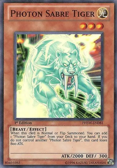 Photon Sabre Tiger [PHSW-EN081] Super Rare - Doe's Cards