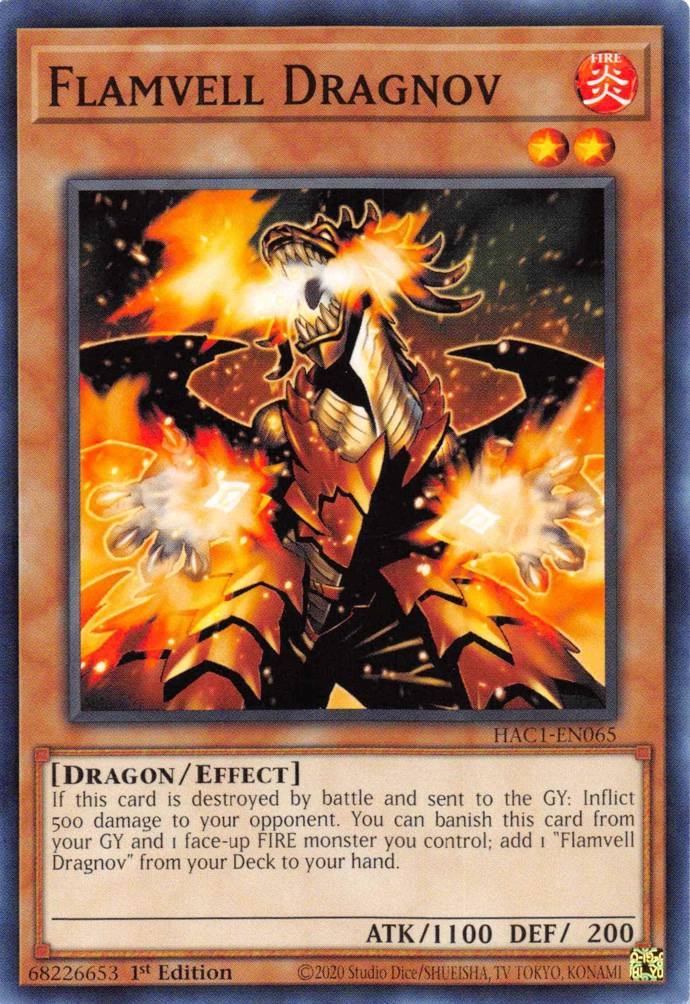 Flamvell Dragnov [HAC1-EN065] Common - Doe's Cards