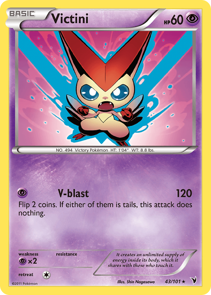 Victini (43/101) [Black & White: Noble Victories] - Doe's Cards