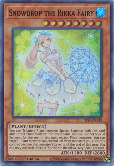 Snowdrop the Rikka Fairy [SESL-EN019] Super Rare - Doe's Cards