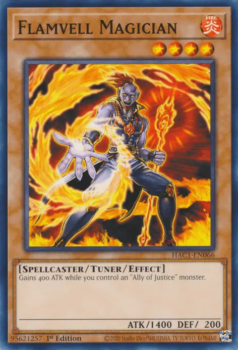 Flamvell Magician [HAC1-EN066] Common - Doe's Cards