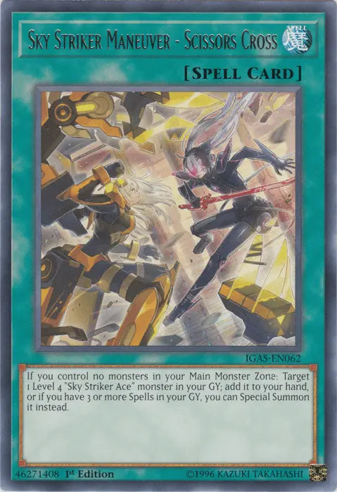 Sky Striker Maneuver - Scissors Cross [IGAS-EN062] Rare - Doe's Cards