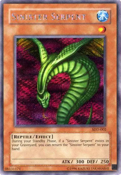 Sinister Serpent [SDD-002] Secret Rare - Doe's Cards