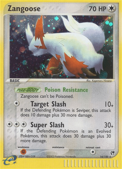 Zangoose (14/100) [EX: Sandstorm] - Doe's Cards