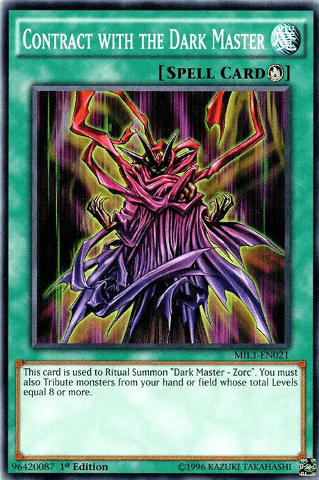 Contract with the Dark Master [MIL1-EN021] Common - Doe's Cards