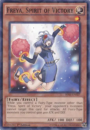 Freya, Spirit of Victory [BP03-EN027] Shatterfoil Rare - Doe's Cards