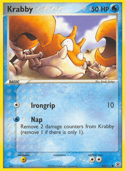 Krabby (66/112) [EX: FireRed & LeafGreen] - Doe's Cards