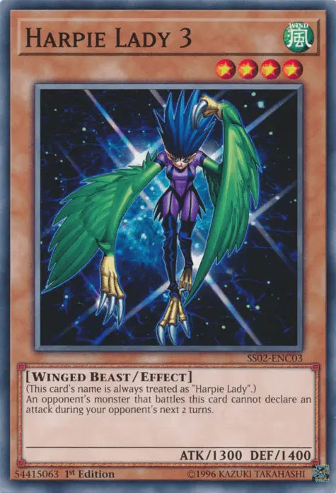 Harpie Lady 3 [SS02-ENC03] Common - Doe's Cards