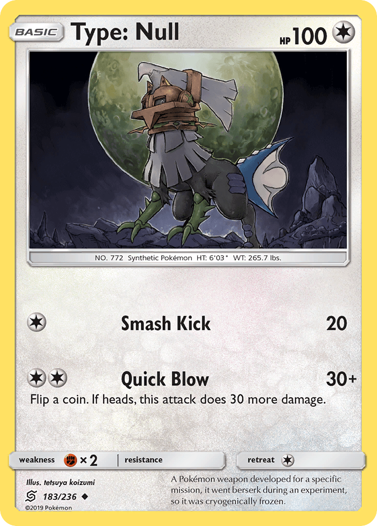 Type: Null (183/236) [Sun & Moon: Unified Minds] - Doe's Cards