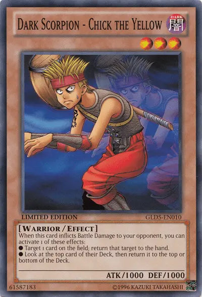 Dark Scorpion - Chick the Yellow [GLD5-EN010] Common - Doe's Cards