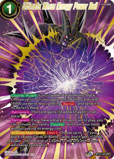 Ultimate Minus Energy Power Ball (SPR) (BT15-139) [Saiyan Showdown] - Doe's Cards