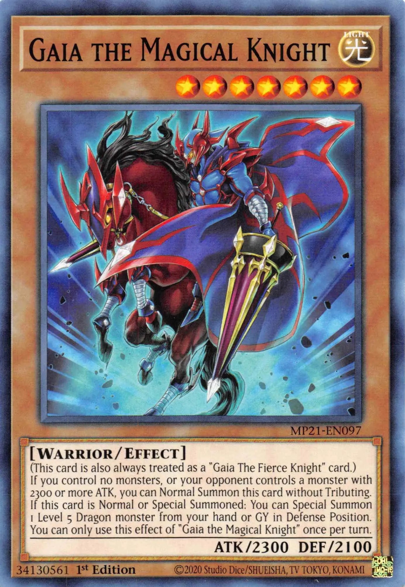 Gaia the Magical Knight [MP21-EN097] Common - Doe's Cards