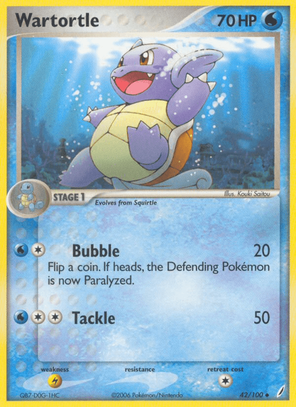 Wartortle (42/100) [EX: Crystal Guardians] - Doe's Cards