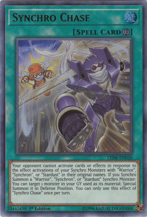 Synchro Chase [LED6-EN026] Ultra Rare - Doe's Cards