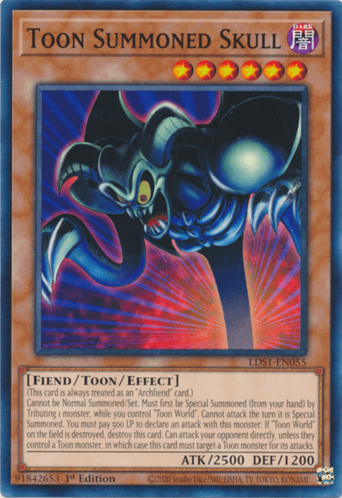 Toon Summoned Skull [LDS1-EN055] Common - Doe's Cards