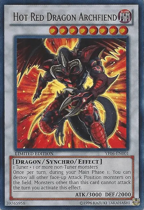 Hot Red Dragon Archfiend [YF06-EN001] Ultra Rare - Doe's Cards