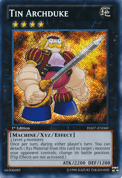 Tin Archduke [HA07-EN060] Secret Rare - Doe's Cards