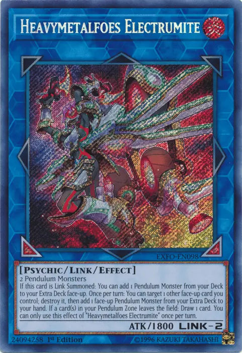 Heavymetalfoes Electrumite [EXFO-EN098] Secret Rare - Doe's Cards