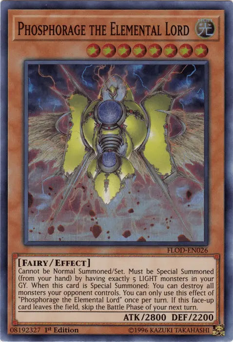 Phosphorage the Elemental Lord [FLOD-EN026] Super Rare - Doe's Cards