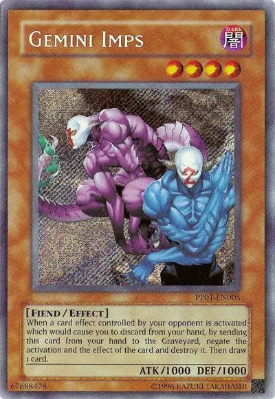 Gemini Imps [PP01-EN005] Secret Rare - Doe's Cards