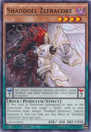 Shaddoll Zefracore [CROS-EN023] Common - Doe's Cards