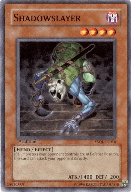 Shadowslayer [YSDJ-EN016] Common - Doe's Cards