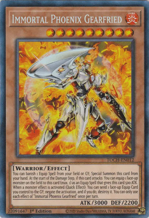 Immortal Phoenix Gearfried [TOCH-EN012] Collector's Rare - Doe's Cards