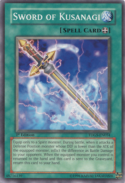 Sword of Kusanagi [TDGS-EN054] Common - Doe's Cards