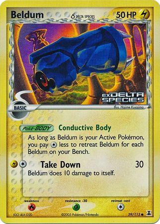 Beldum (59/113) (Delta Species) (Stamped) [EX: Delta Species] - Doe's Cards