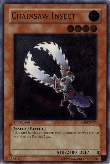 Chainsaw Insect (UTR) [SOI-EN021] Ultimate Rare - Doe's Cards