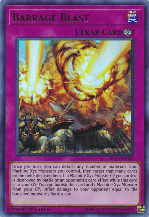 Barrage Blast [LED4-EN038] Ultra Rare - Doe's Cards