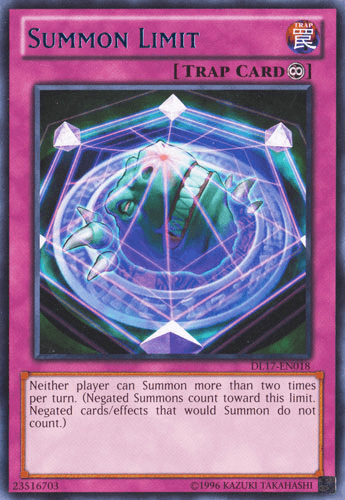 Summon Limit (Blue) [DL17-EN018] Rare - Doe's Cards