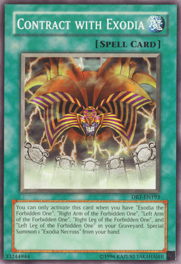 Contract with Exodia [DR1-EN193] Common - Doe's Cards