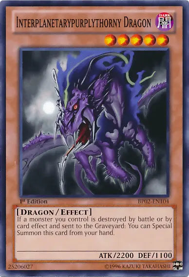 Interplanetarypurplythorny Dragon [BP02-EN104] Common - Doe's Cards