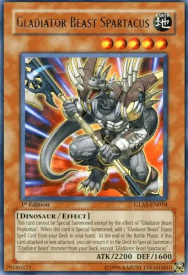 Gladiator Beast Spartacus [GLAS-EN018] Rare - Doe's Cards